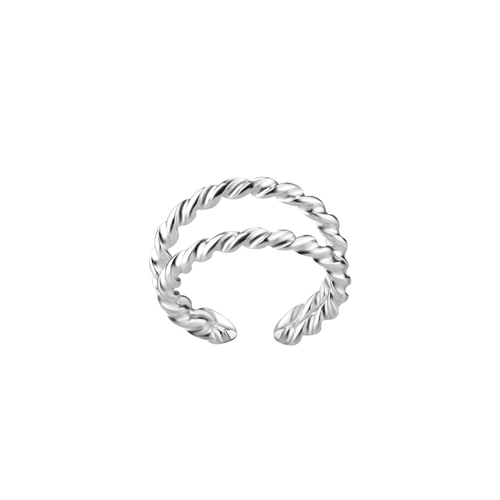Double Line Ear Cuff Silber